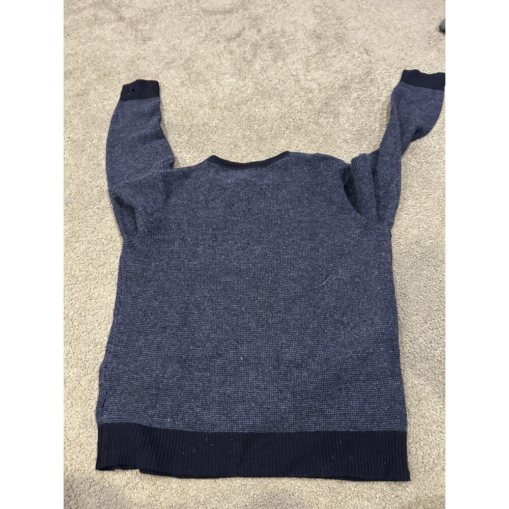 J. Crew Sweater Mens‎ Large Blue Supersoft Crewneck wool Blend Pullover - Picture 3 of 6